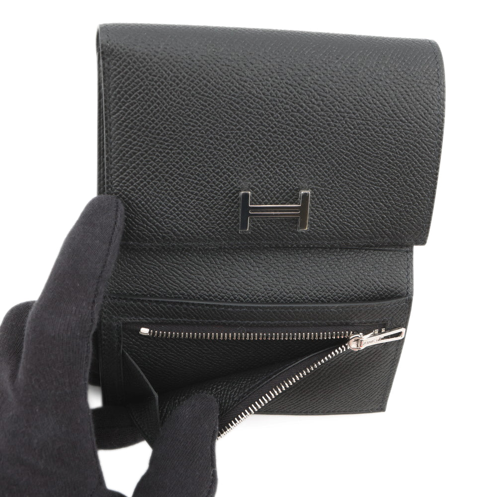 HERMES Bearn combine Black Epsom