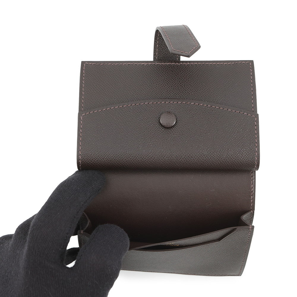 HERMES Bearn Mini Coin purse included Be Blanc Veau Madame