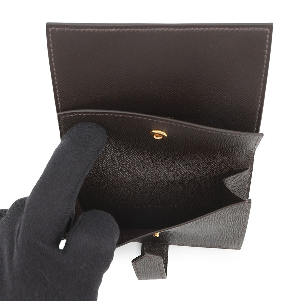 HERMES Bearn Mini Coin purse included Be Blanc Veau Madame