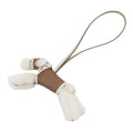 HERMES Buddy Bag Charm Etoupe/Craie Lambskin Mouton