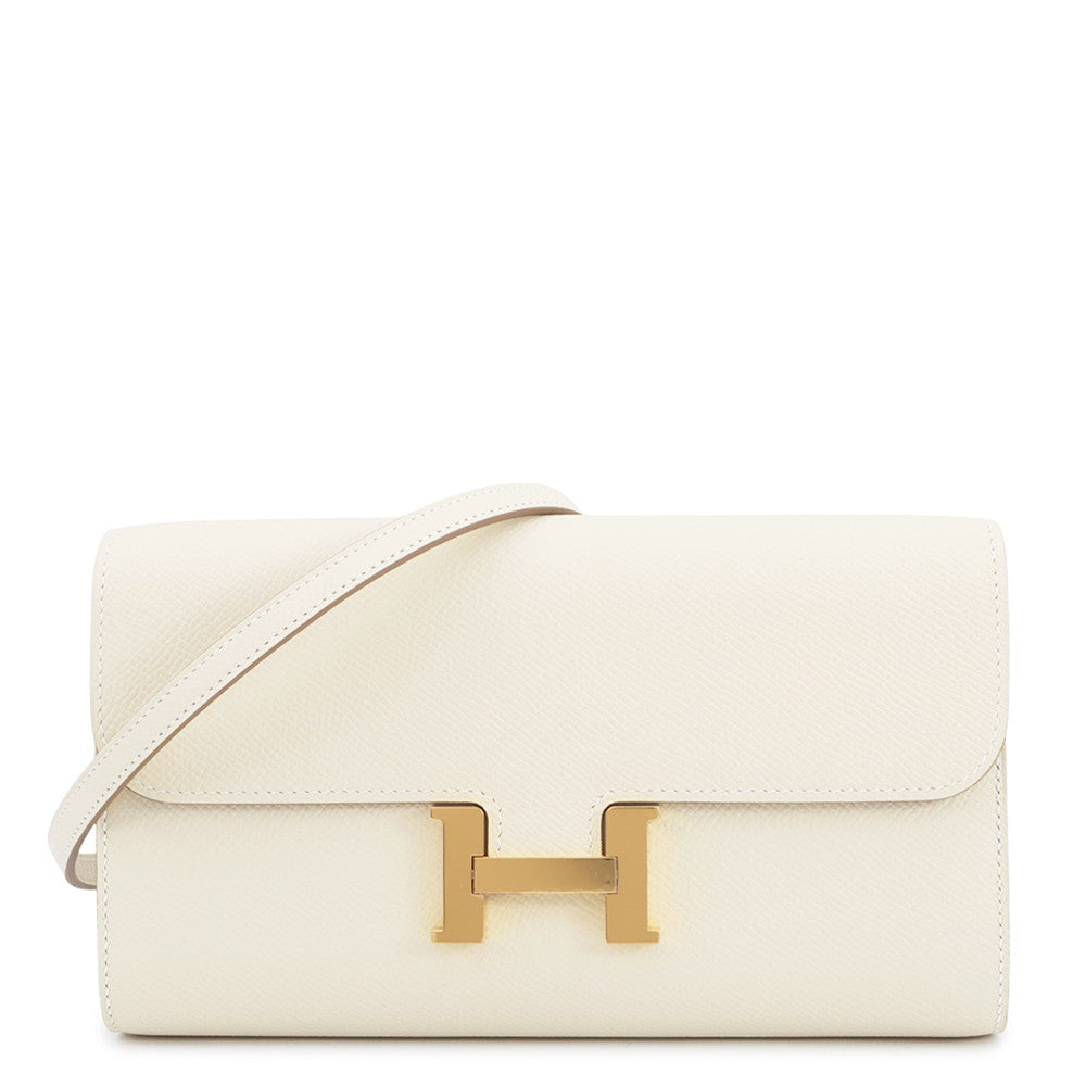 HERMES Constance to Go Craie Epsom