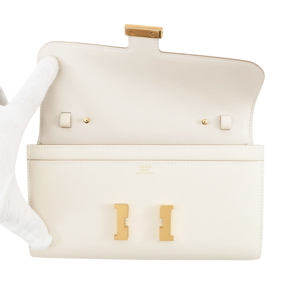 HERMES Constance to Go Craie Epsom