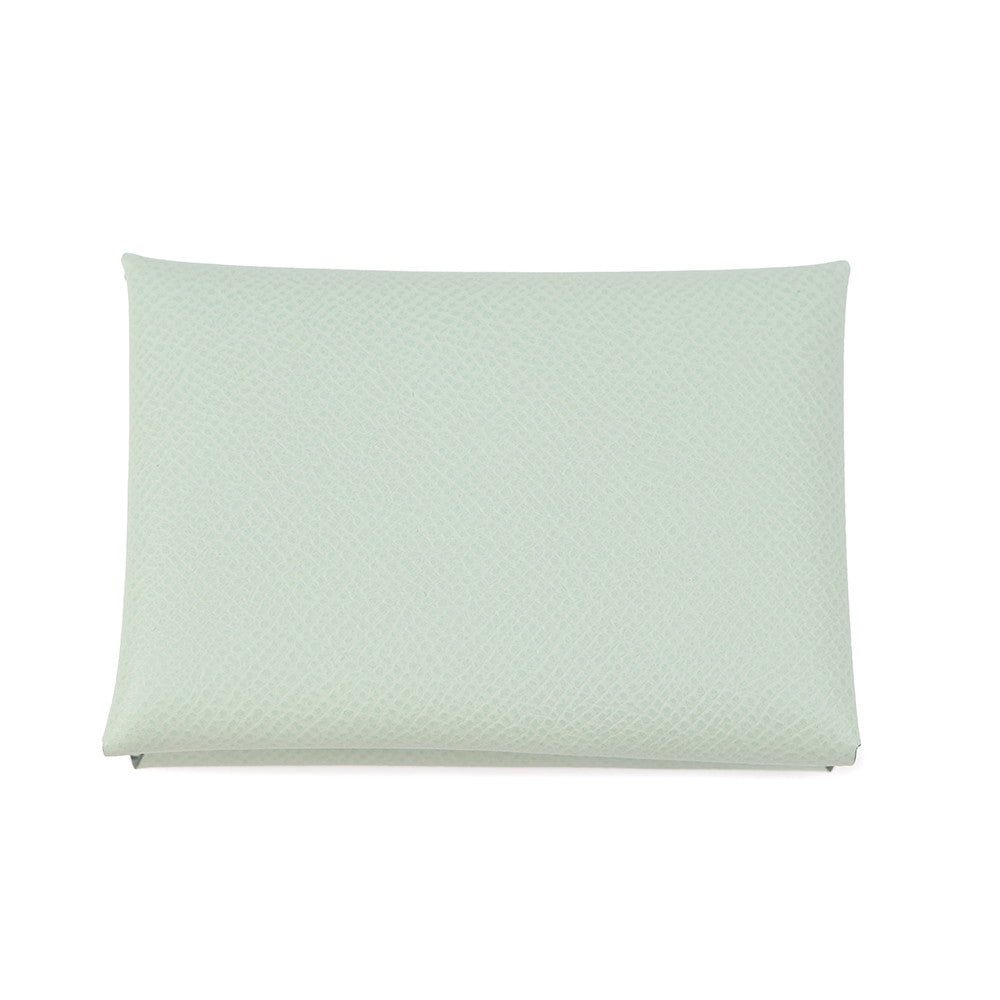 HERMES Calvi Duo Vert Fizz Epsom