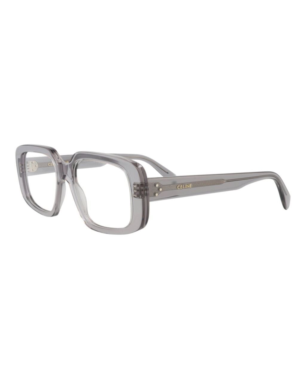 Celine Mens Square/Rectangle Grey Grey Transparent Fashion Designer Eyewear