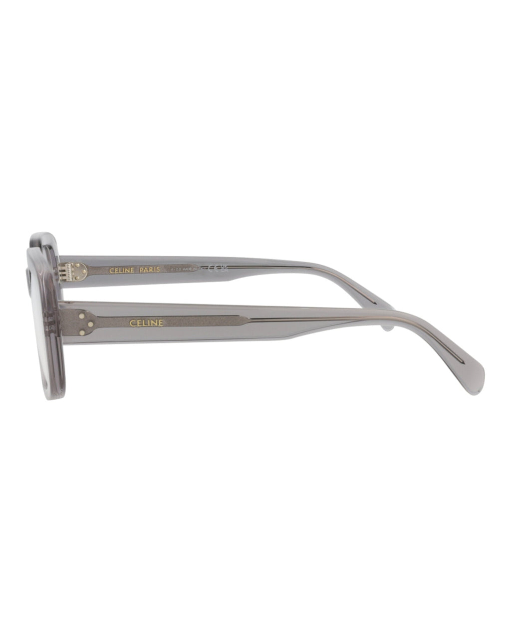 Celine Mens Square/Rectangle Grey Grey Transparent Fashion Designer Eyewear