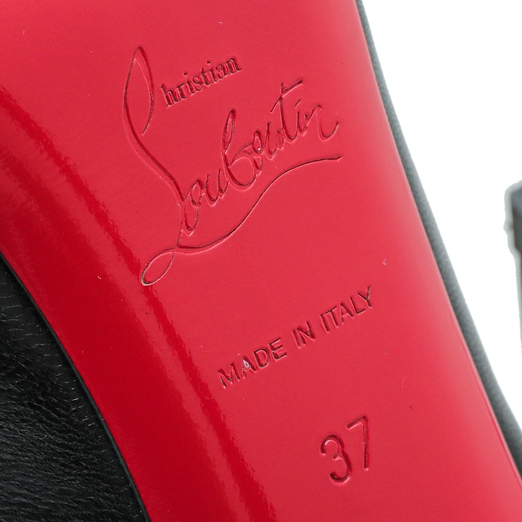 Christian Louboutin Black No Prive Slingback 37