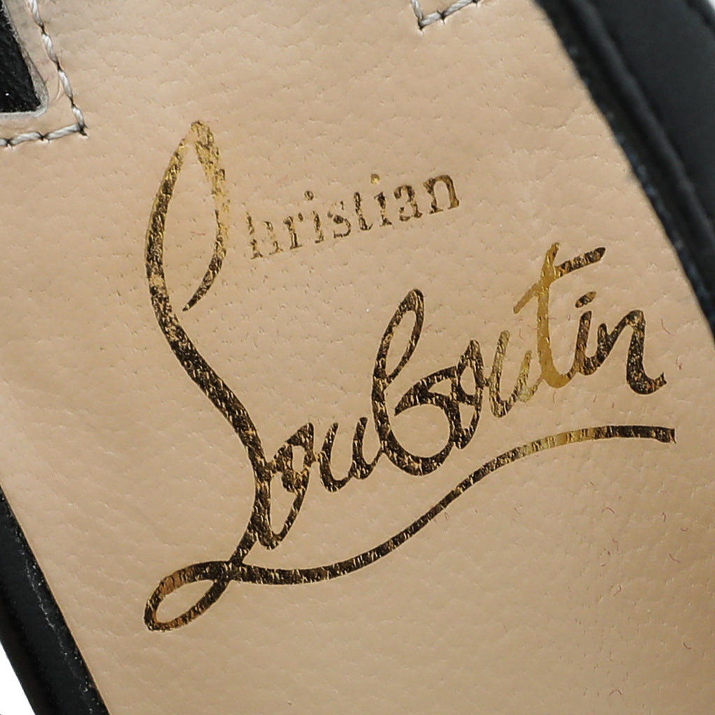 Christian Louboutin Black No Prive Slingback 37