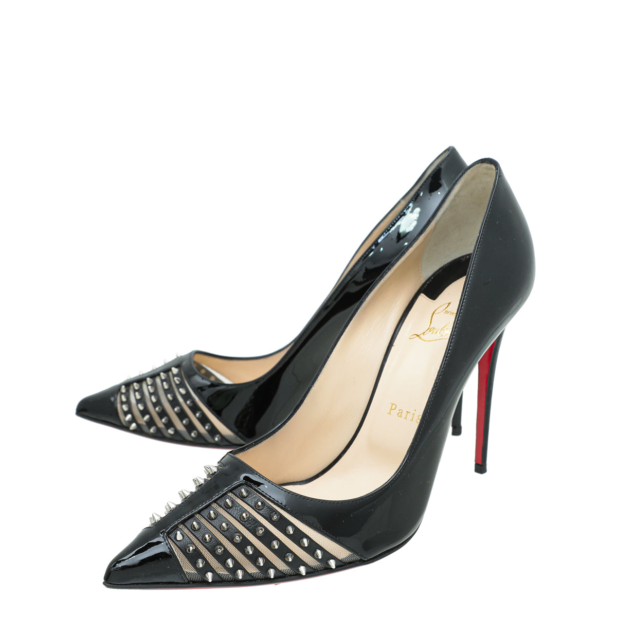 Christian Louboutin Black Bareta 100 Pump 40