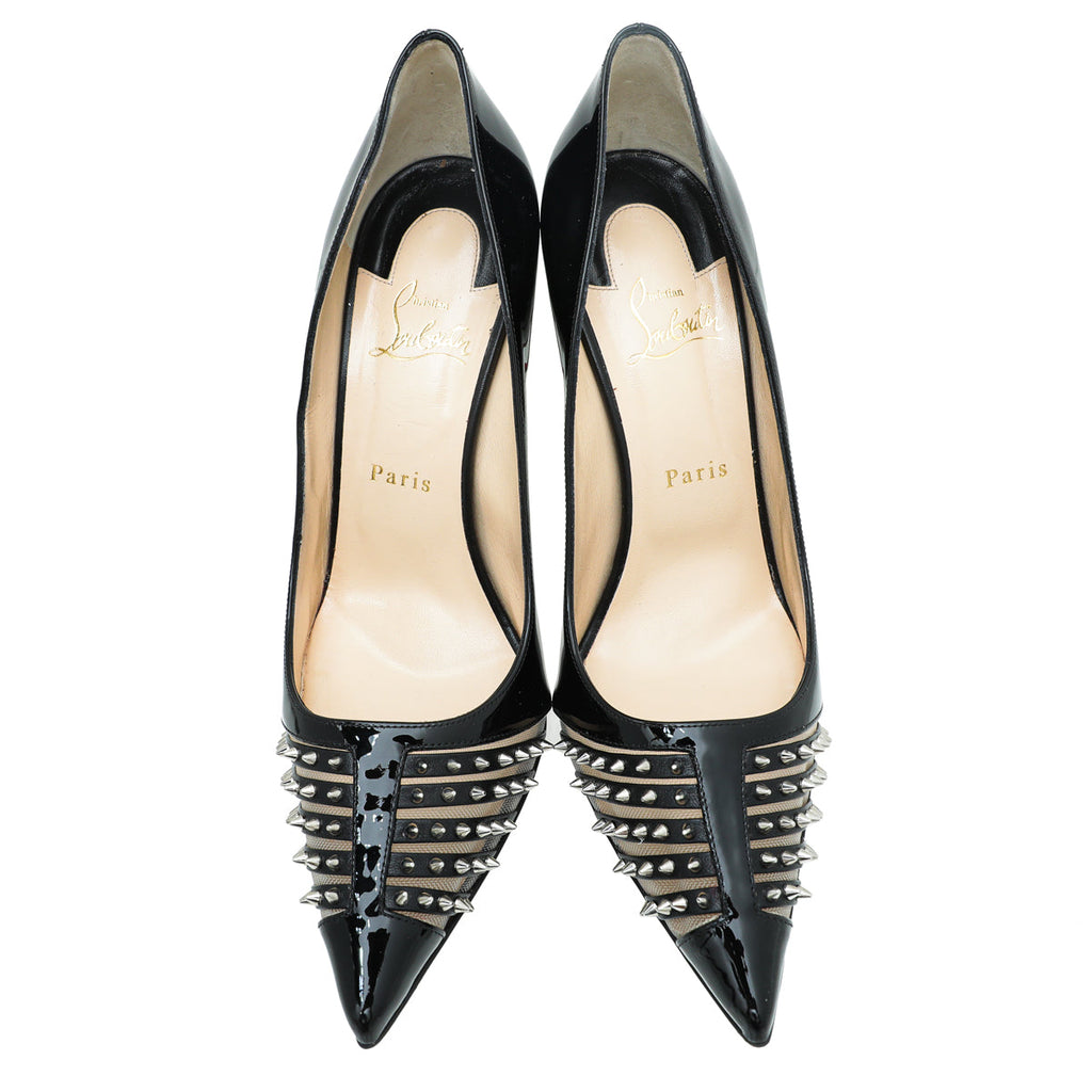 Christian Louboutin Black Bareta 100 Pump 40