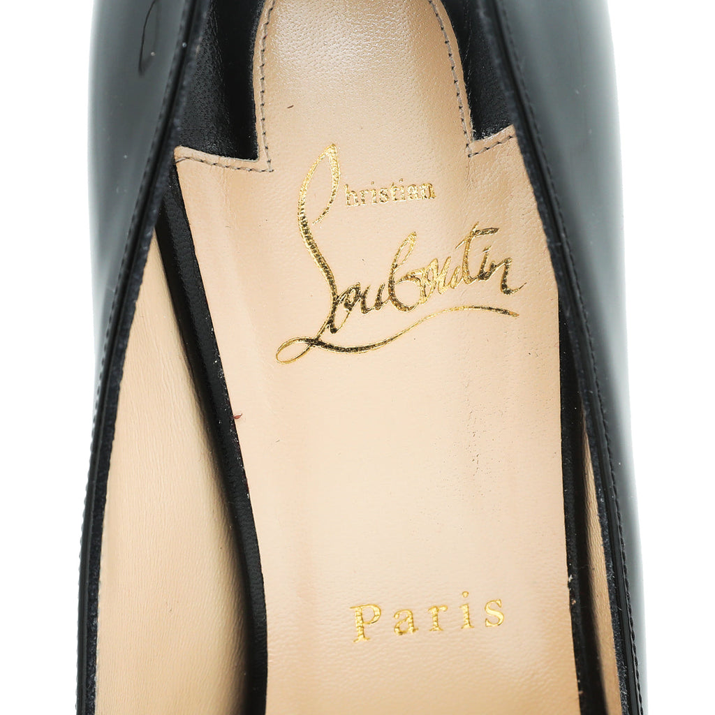 Christian Louboutin Black Bareta 100 Pump 40
