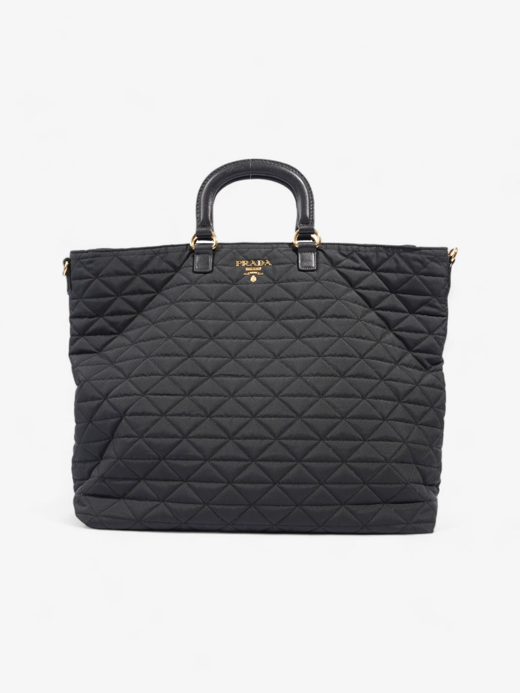 Prada Tessuto Quilted Tote Black Nylon