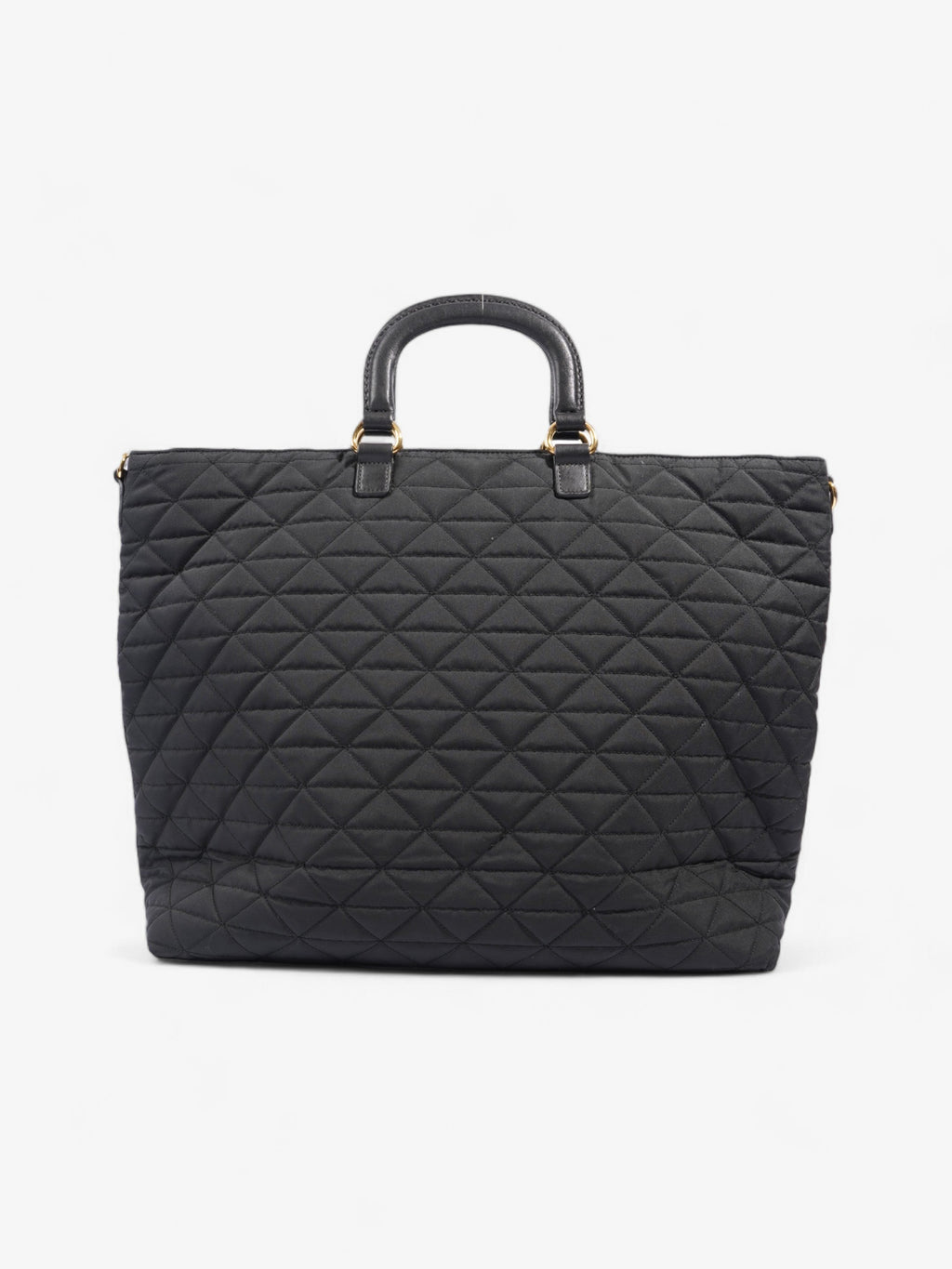 Prada Tessuto Quilted Tote Black Nylon