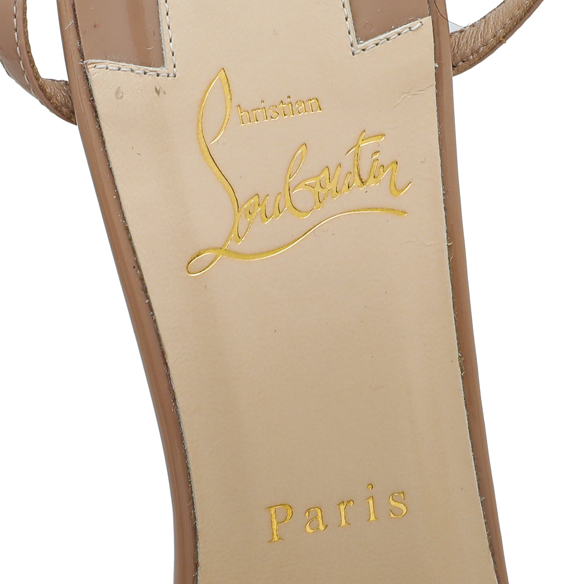 Christian Louboutin Nude Rivierina 85 Pumps 38.5