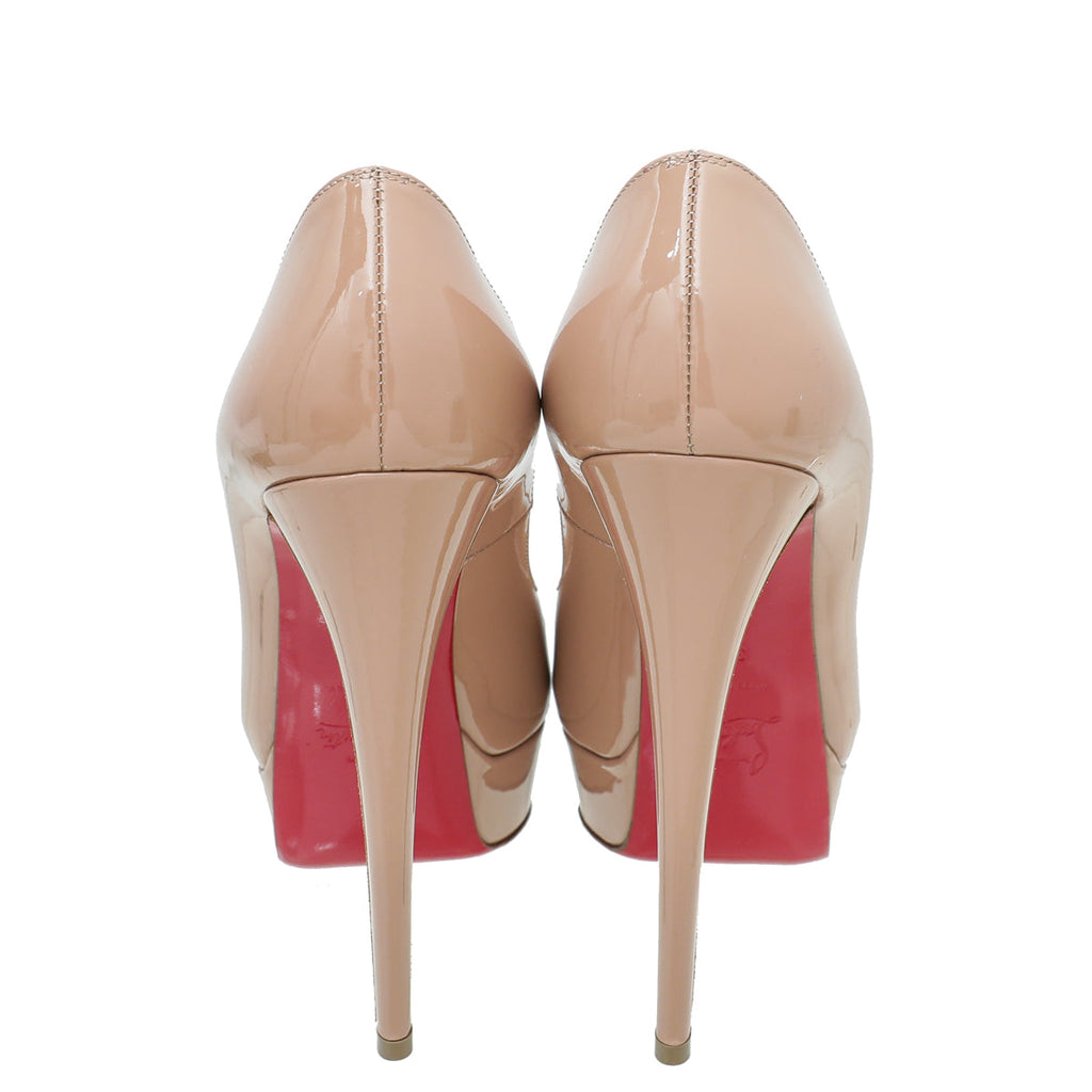 Christian Louboutin Nude Lady Peep 150 Pump 39.5
