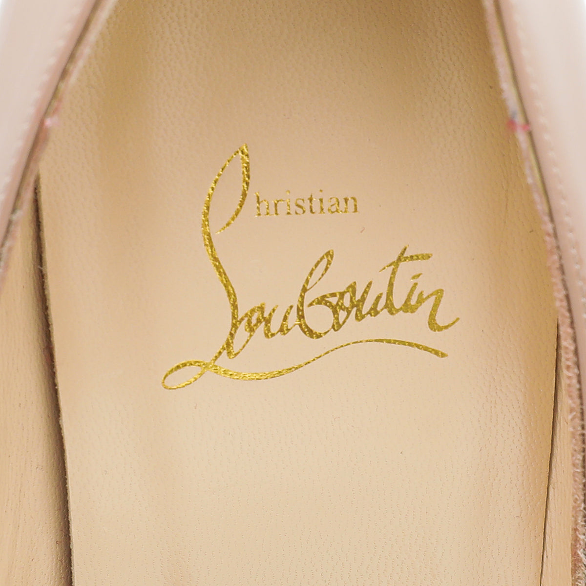 Christian Louboutin Nude Lady Peep 150 Pump 39.5