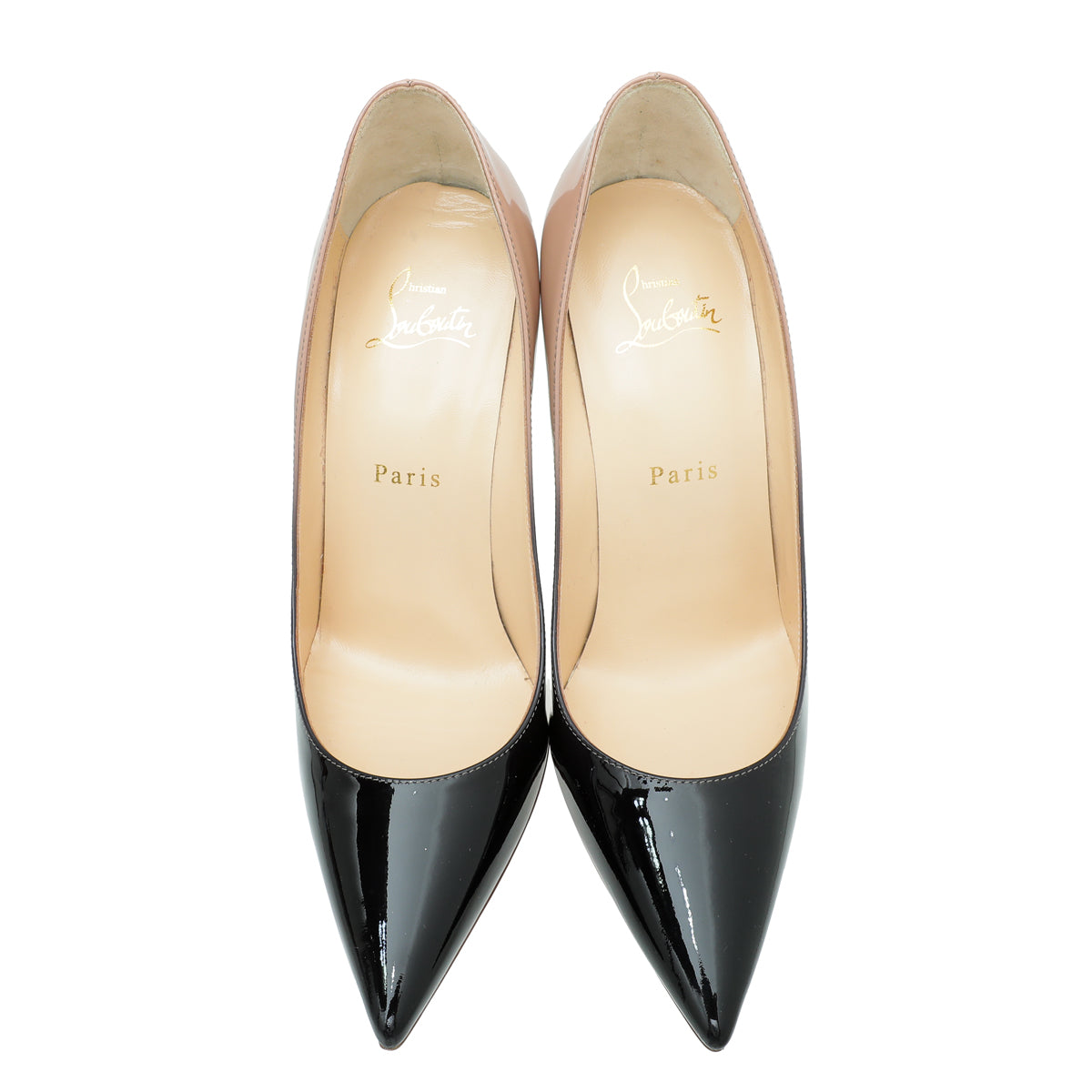 Christian Louboutin Bicolor Degrade Kate 100 Pump 38