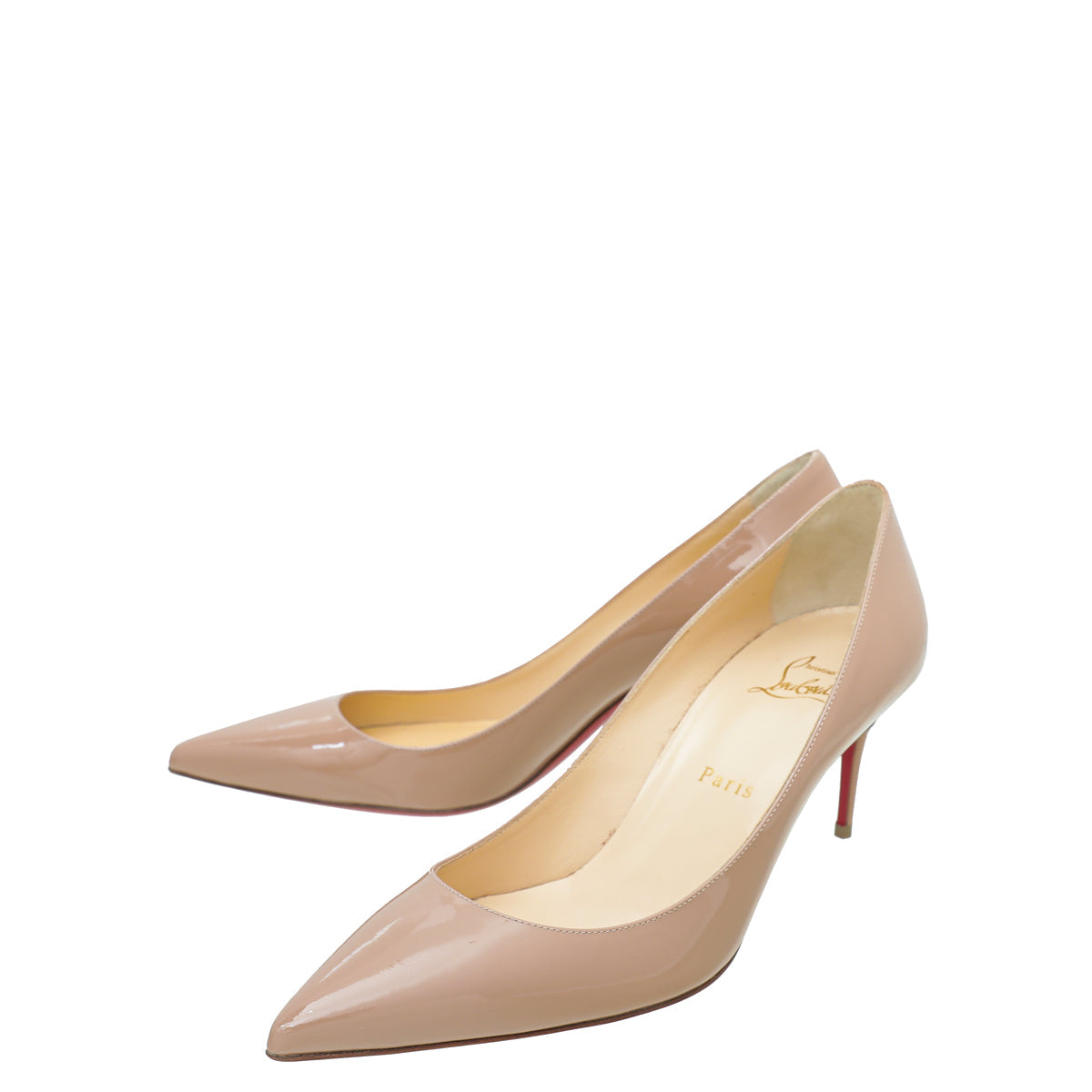 Christian Louboutin Nude Kate 70 Pumps 38.5
