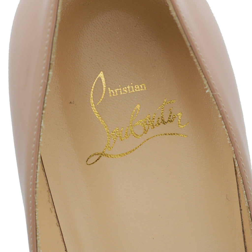 Christian Louboutin Nude Kate 70 Pumps 38.5