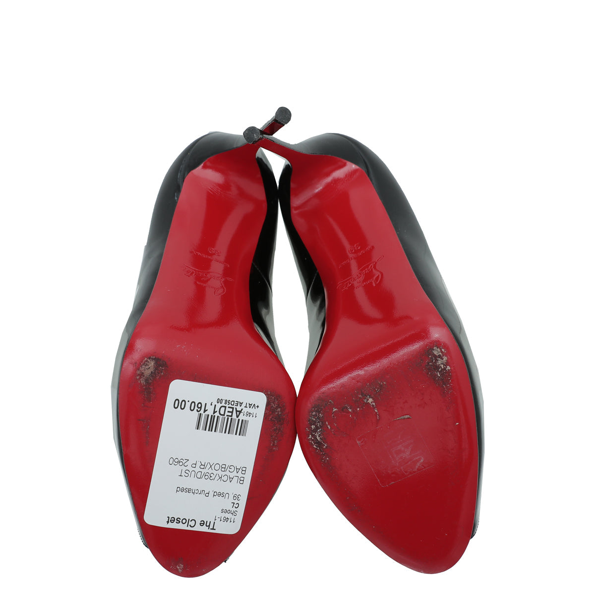 Christian Louboutin Black New Very Prive Pump 39