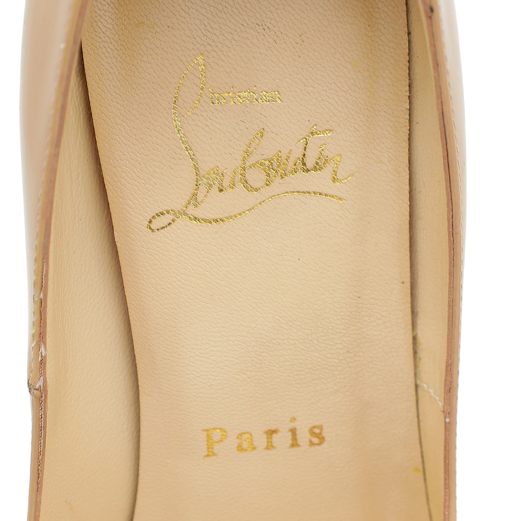 Christian Louboutin Nude New Very Prive 120 Pumps 36