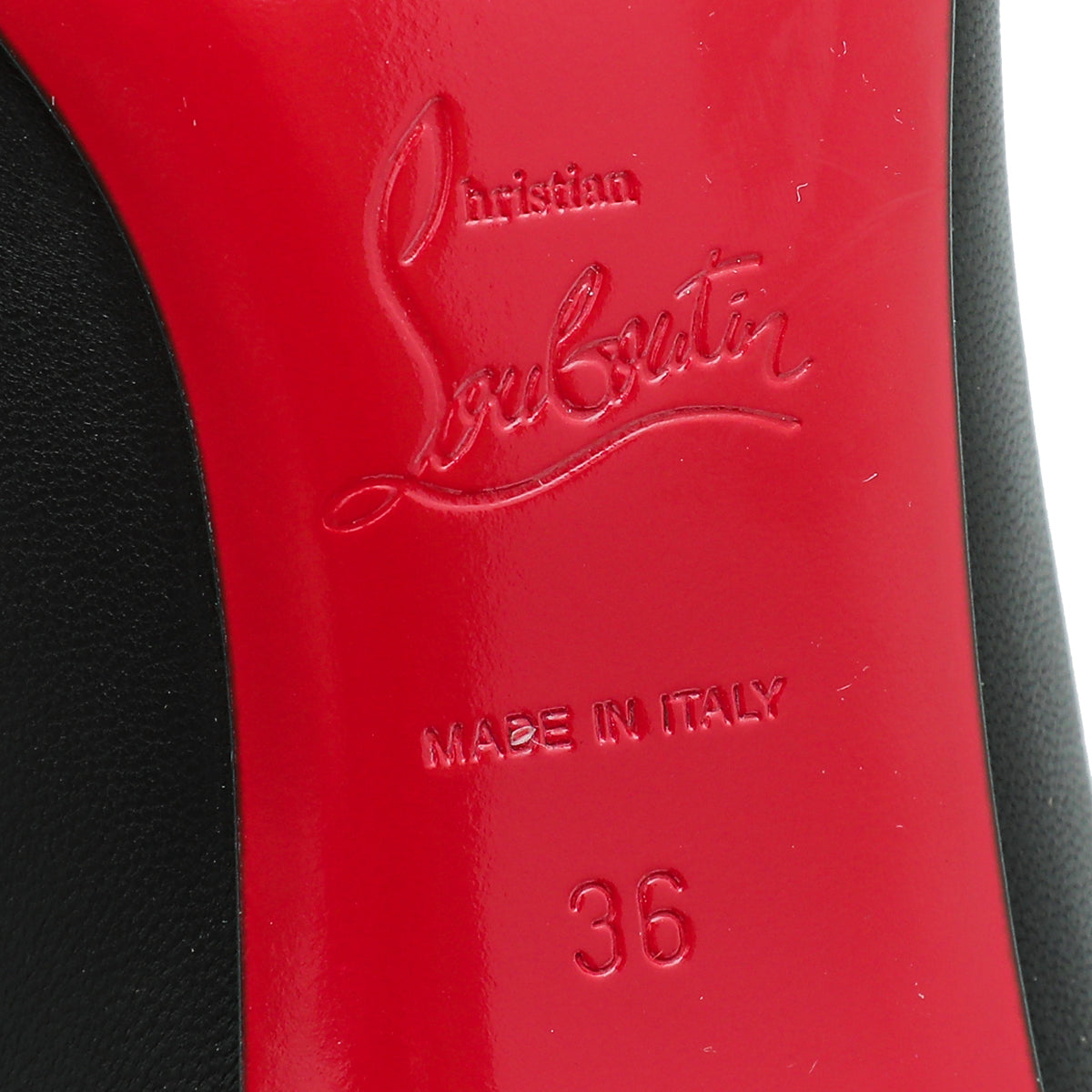 Christian Louboutin Black Simple Pump 36