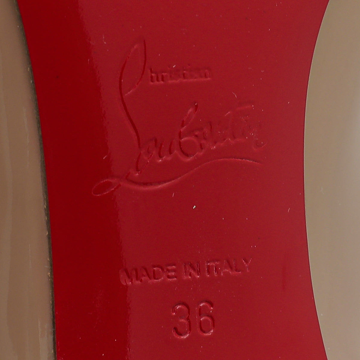 Christian Louboutin Nude Corneille Pump 36