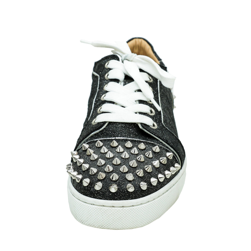 Christian Louboutin Metallic Black Spike Vieira 2 Sneaker 39