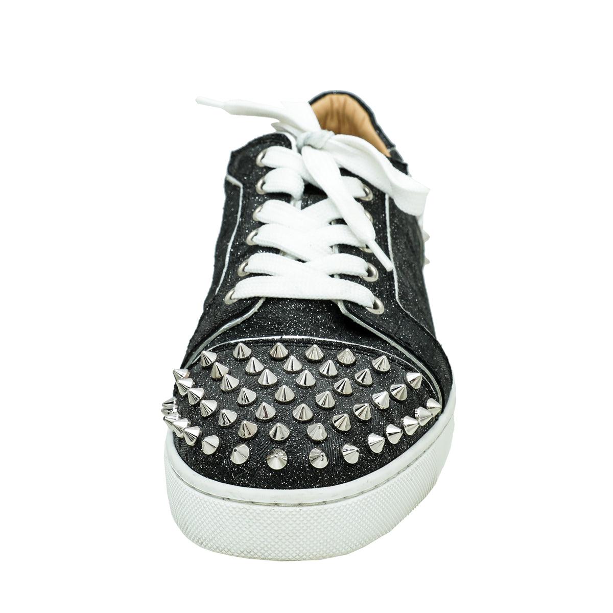 Christian Louboutin Metallic Black Spike Vieira 2 Sneaker 39