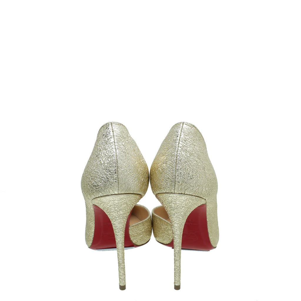 Christian Louboutin Metallic Gold Jumping Pump 36.5