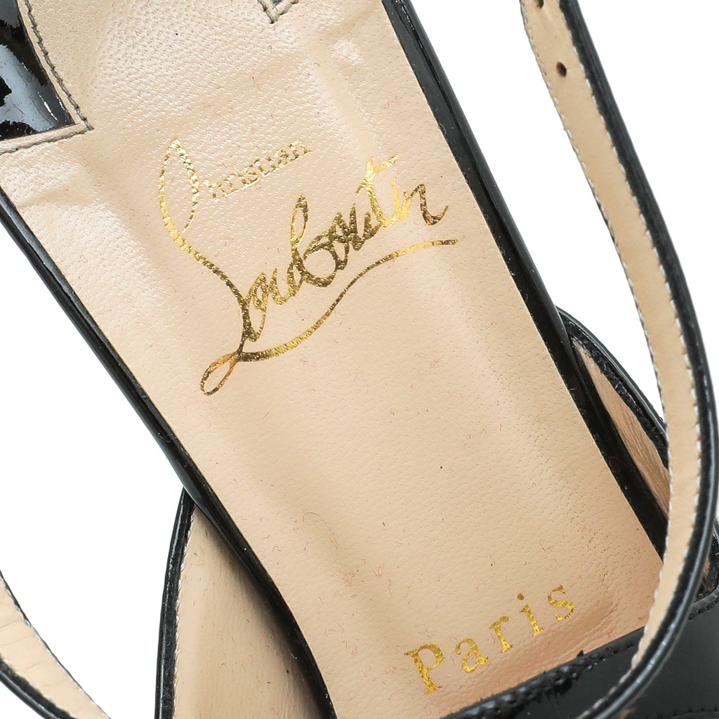 Christian Louboutin Black Mesh Mariacar 120 Pumps 39