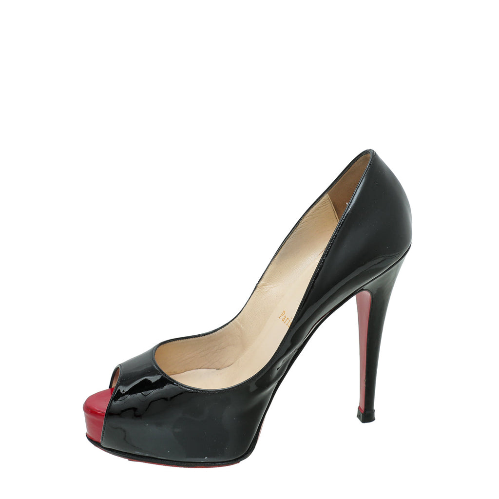 Christian Louboutin Black Very Prive Pump 38