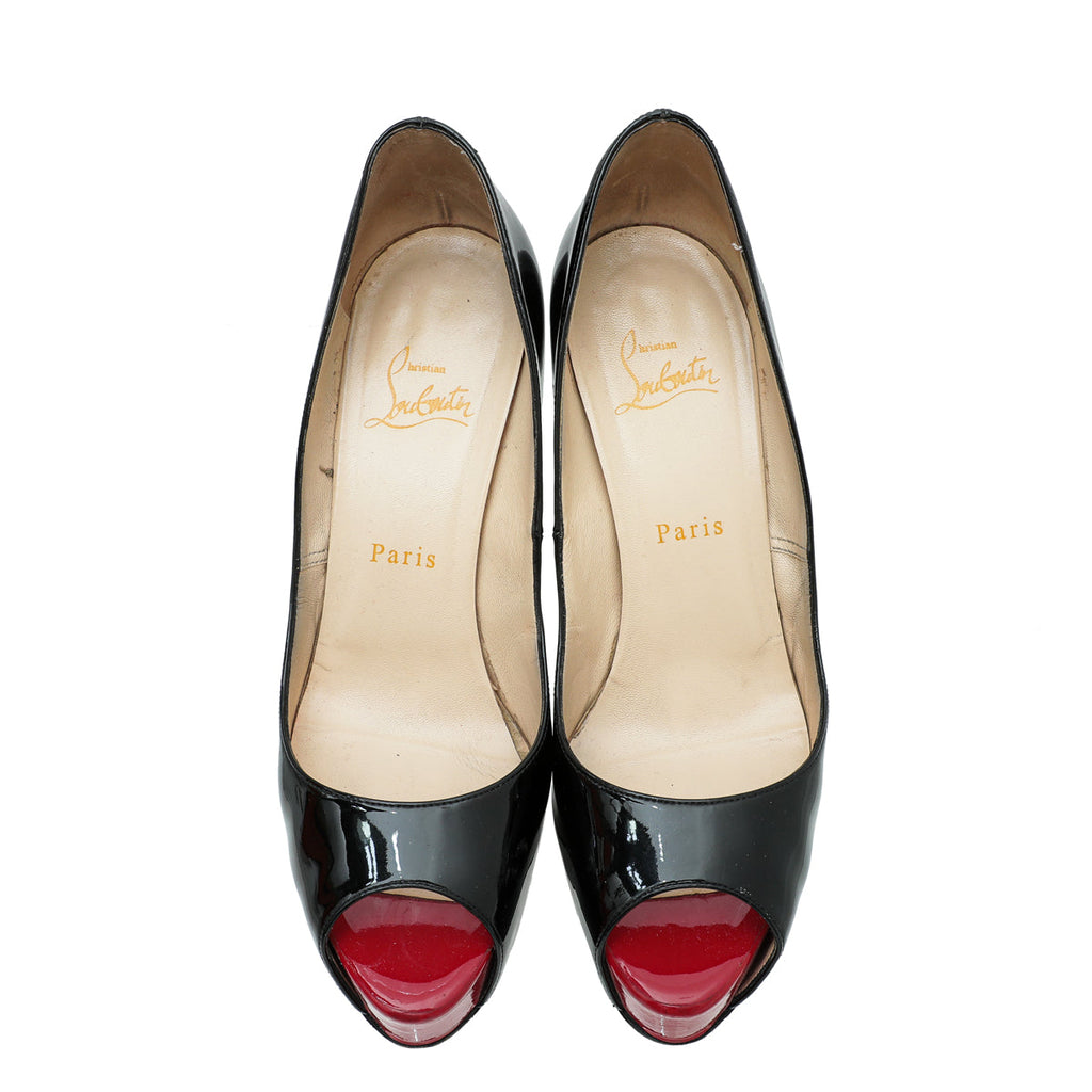 Christian Louboutin Black Very Prive Pump 38