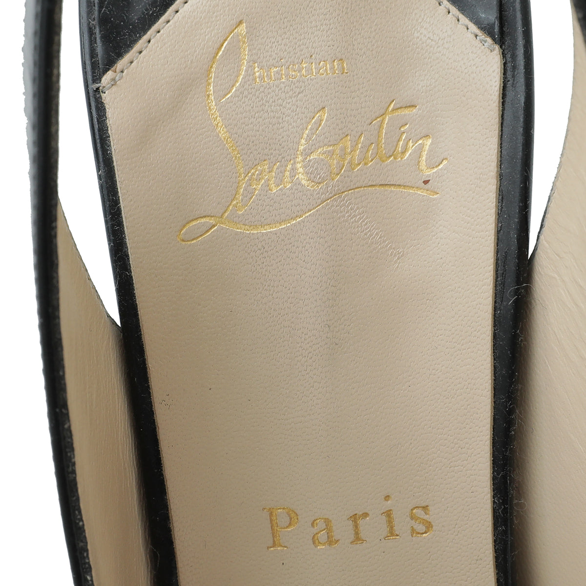 Christian Louboutin Black Lady Peep 150mm Pump 40