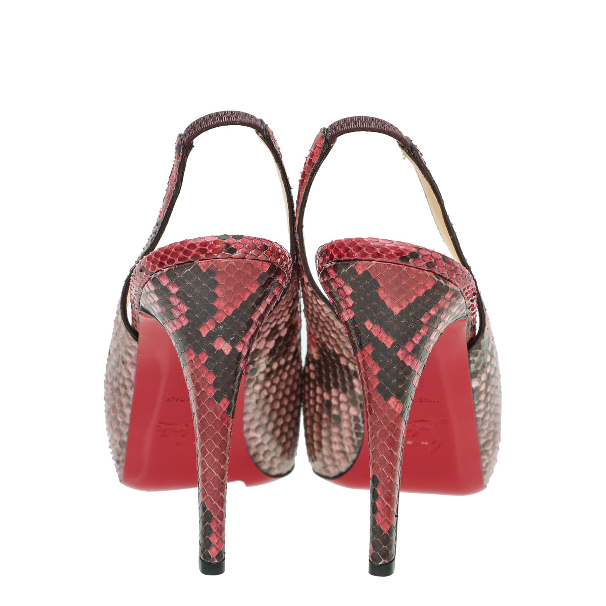Christian Louboutin Bicolor Python No Prive 120 Pump 36.5