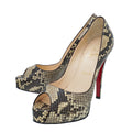 Christian Louboutin Bicolor Python New Very Prive Pump 36