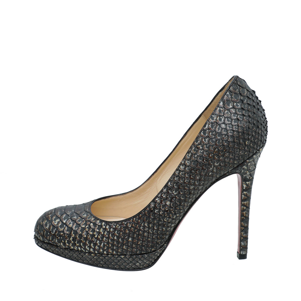 Christian Louboutin Bicolor Python New Simple Pump 36.5