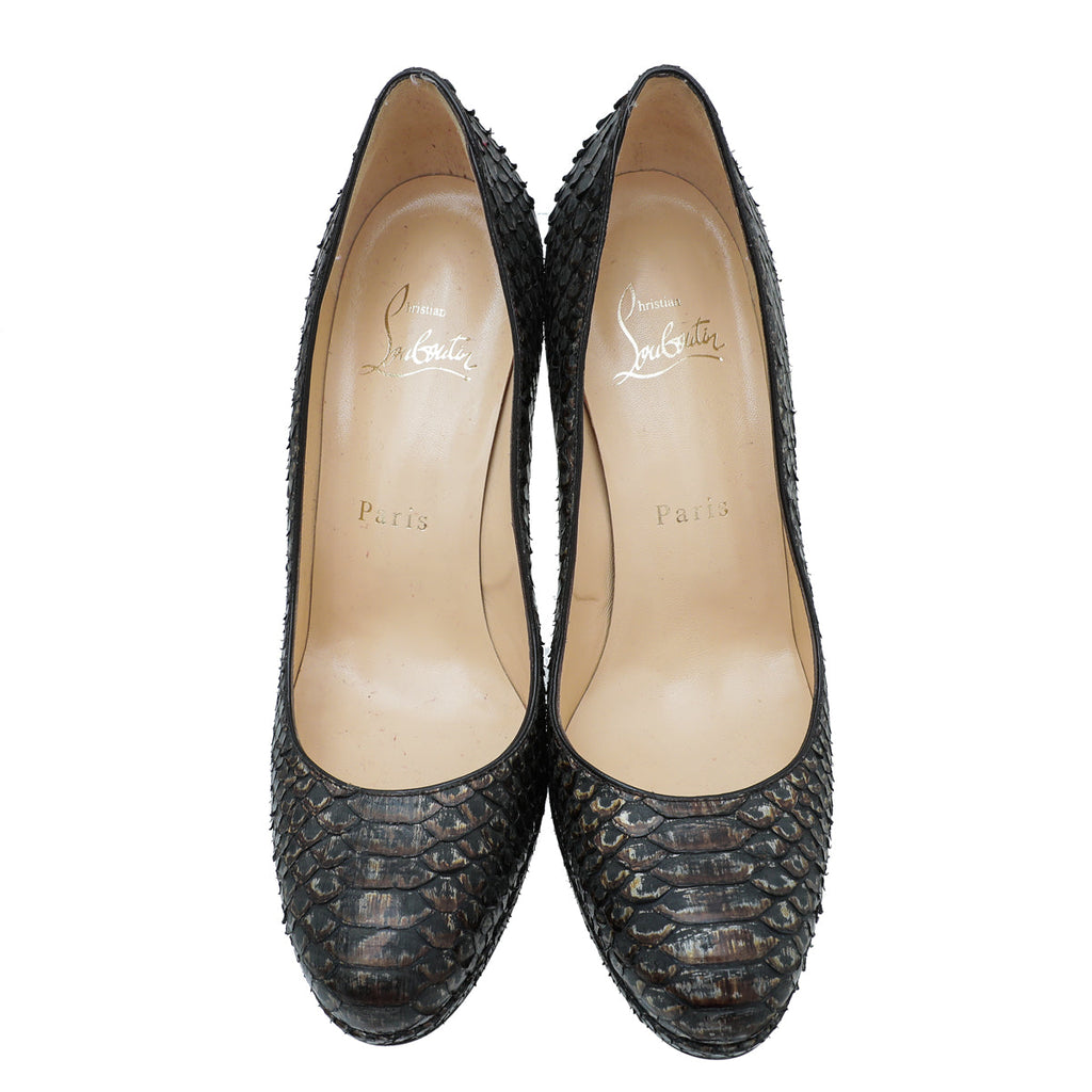 Christian Louboutin Bicolor Python New Simple Pump 36.5