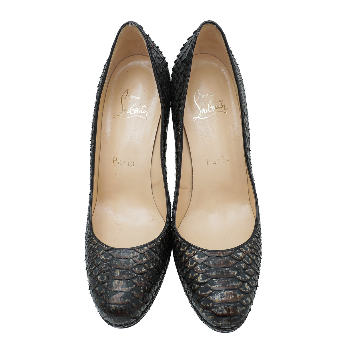 Christian Louboutin Bicolor Python New Simple Pump 36.5