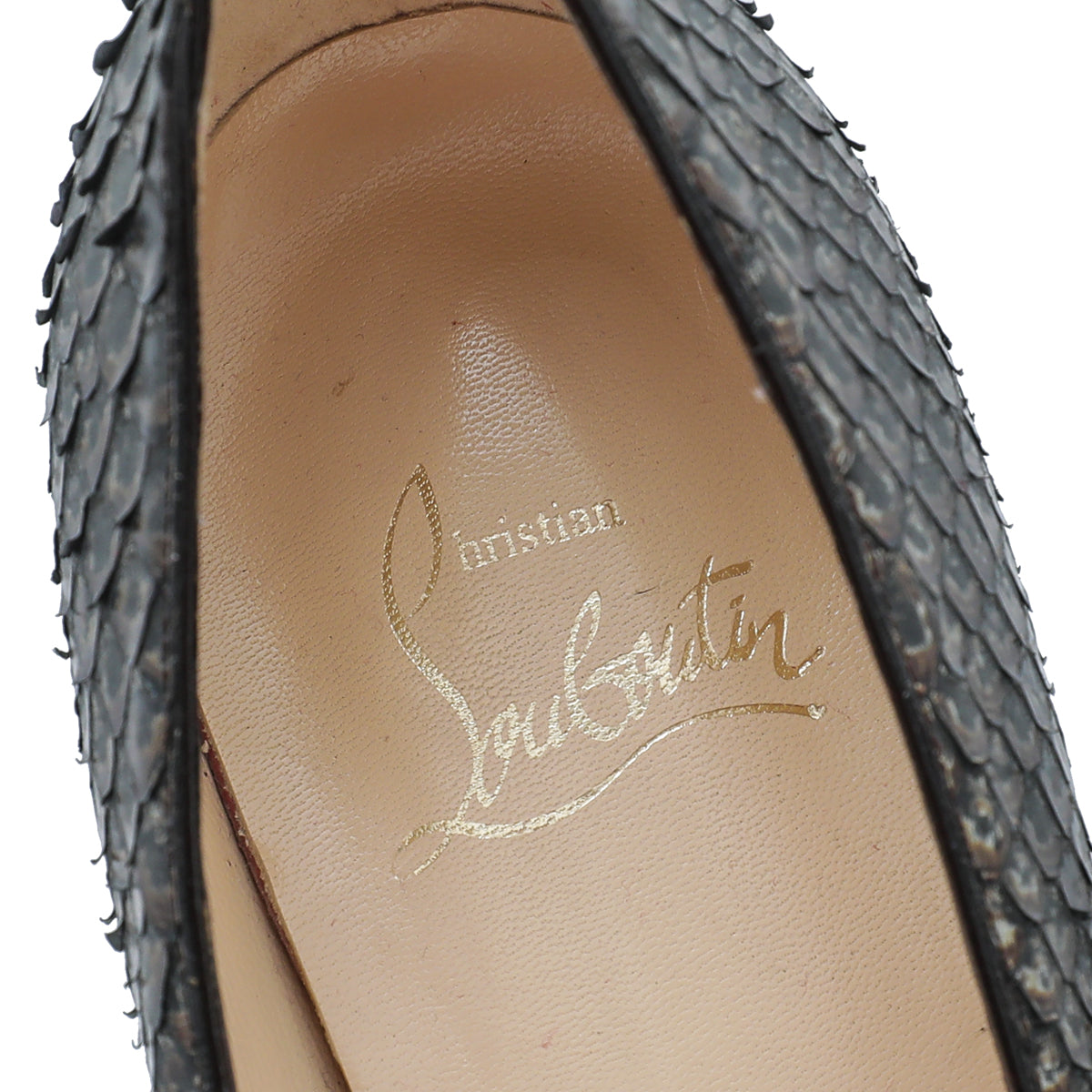 Christian Louboutin Bicolor Python New Simple Pump 36.5