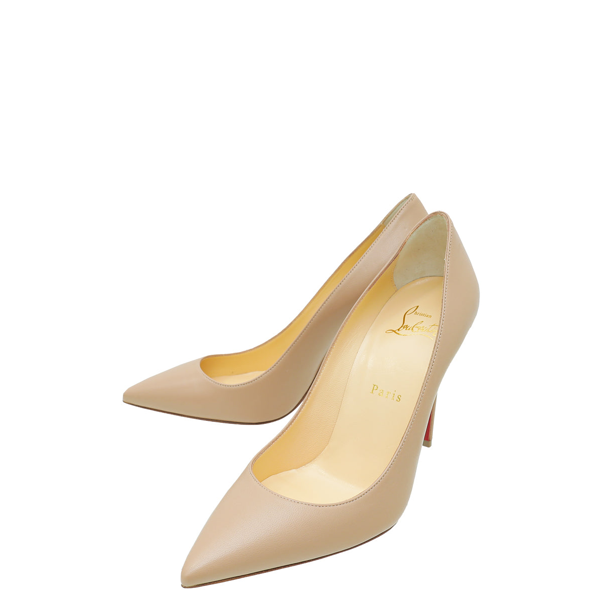 Christian Louboutin Nude Kate 100 Pumps 37.5