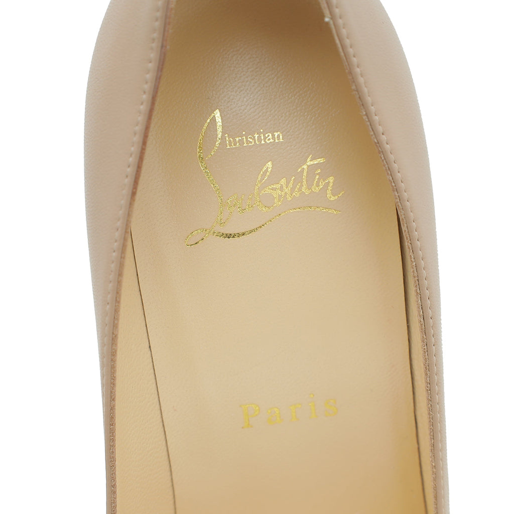 Christian Louboutin Nude Kate 100 Pumps 37.5