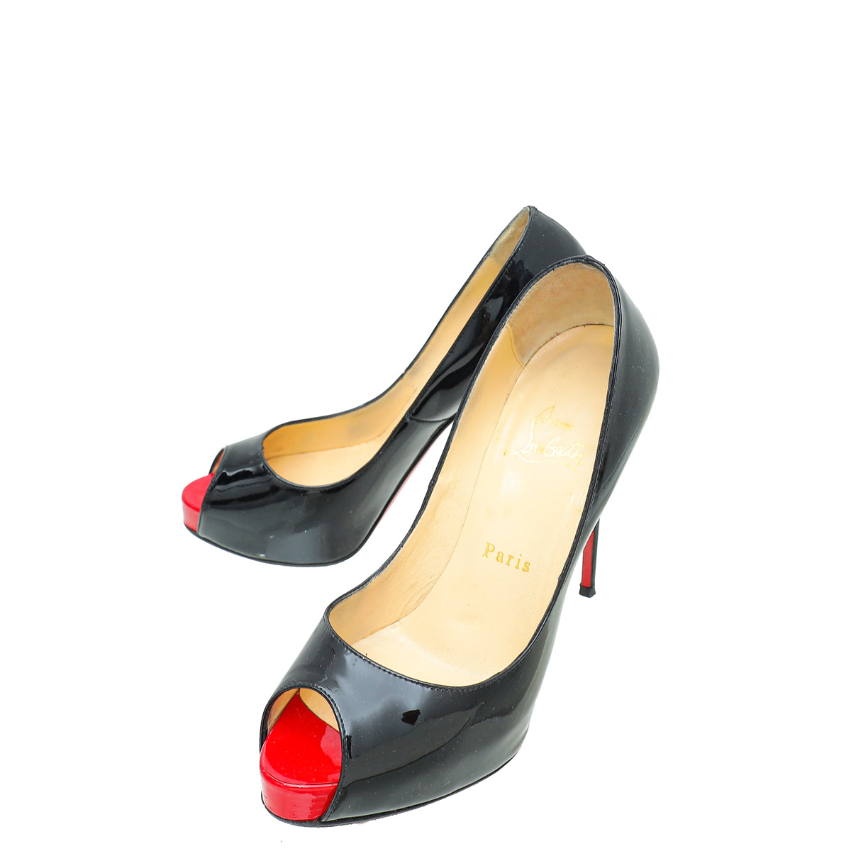 Christian Louboutin Bicolor New Very Prive 120 Pumps 36.5