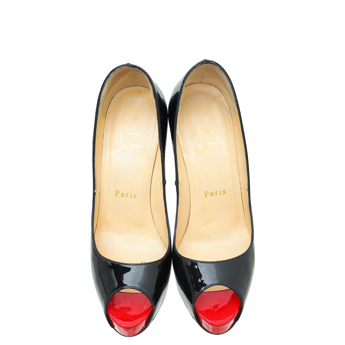Christian Louboutin Bicolor New Very Prive 120 Pumps 36.5