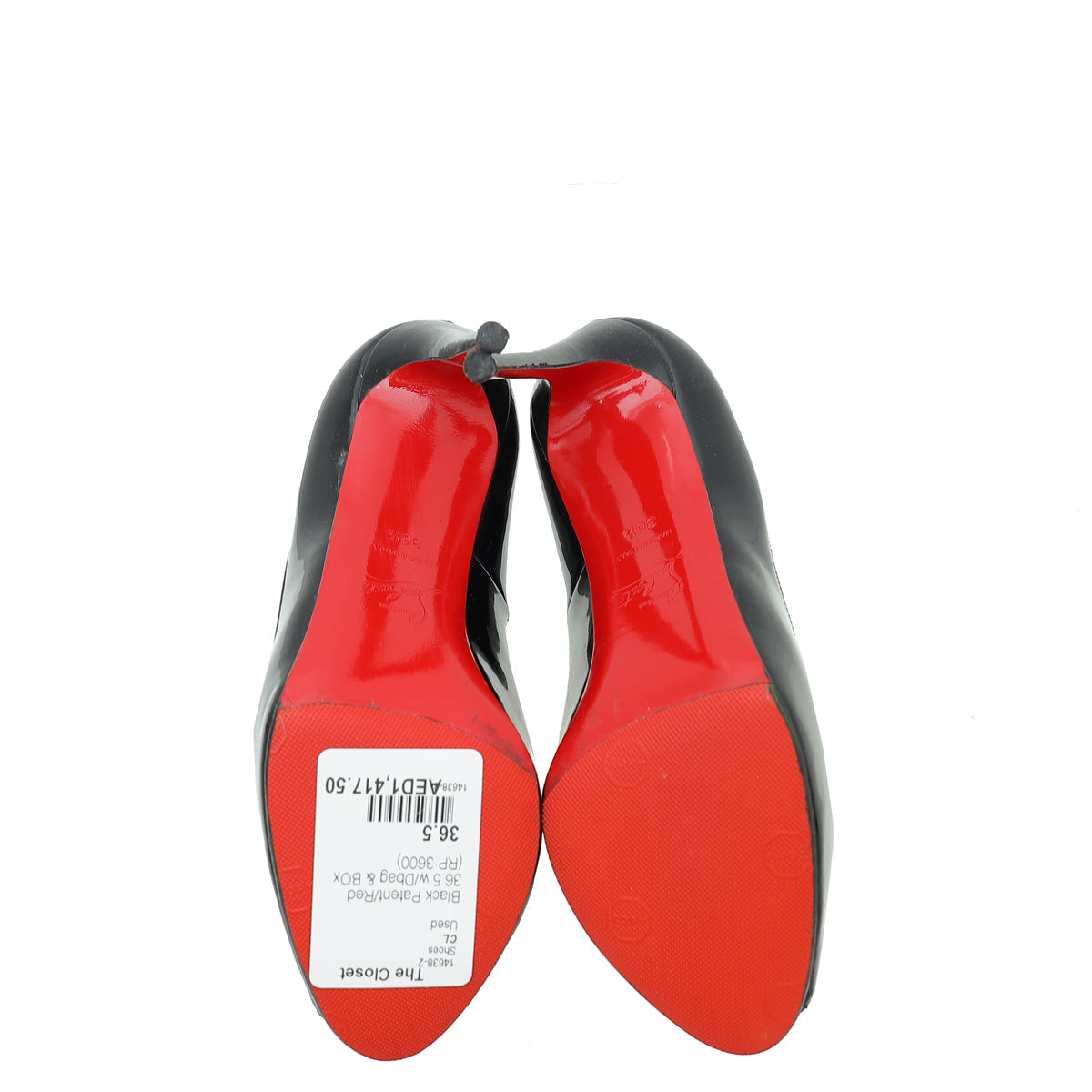 Christian Louboutin Bicolor New Very Prive 120 Pumps 36.5