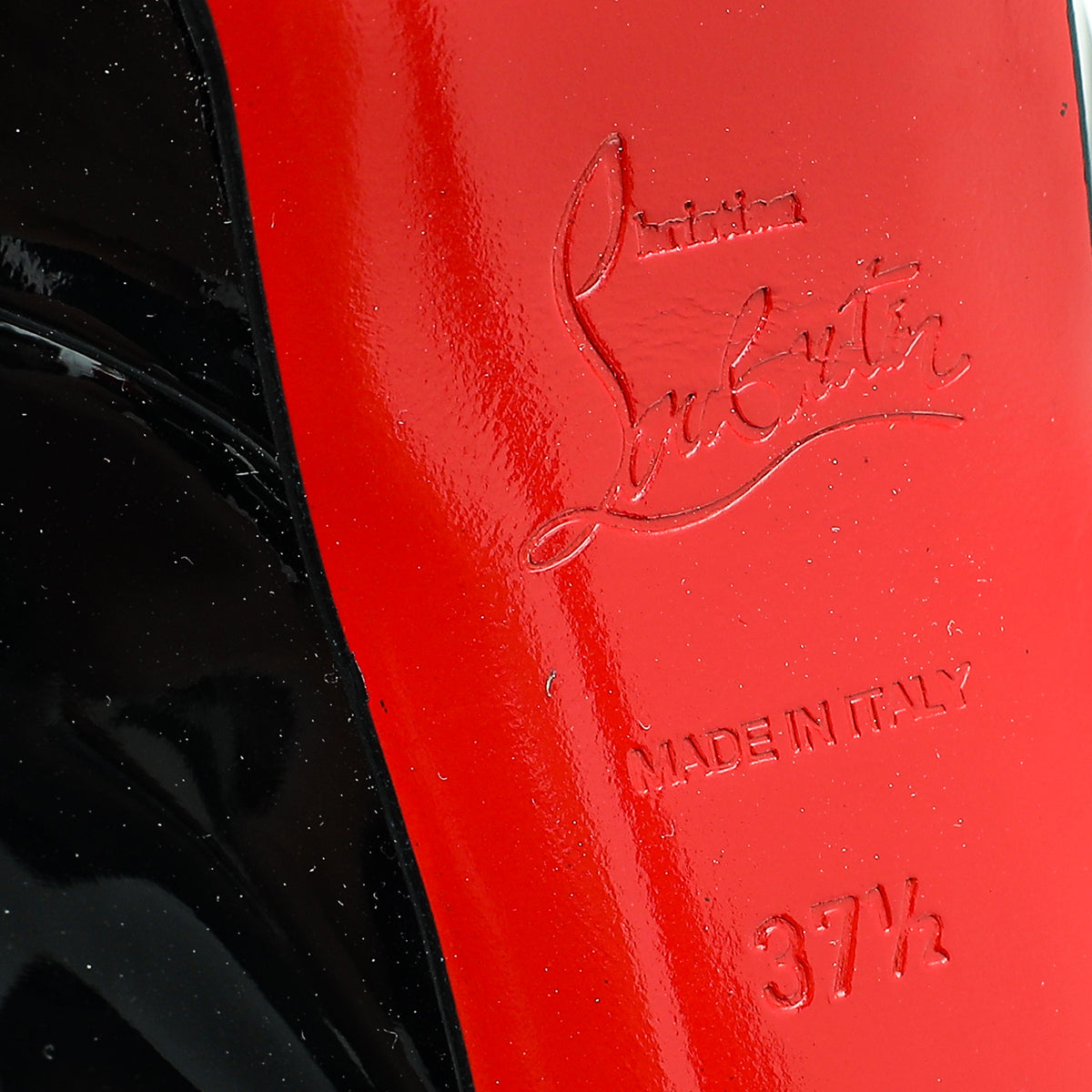 Christian Louboutin Black Lady Peep 120 Pumps 37.5