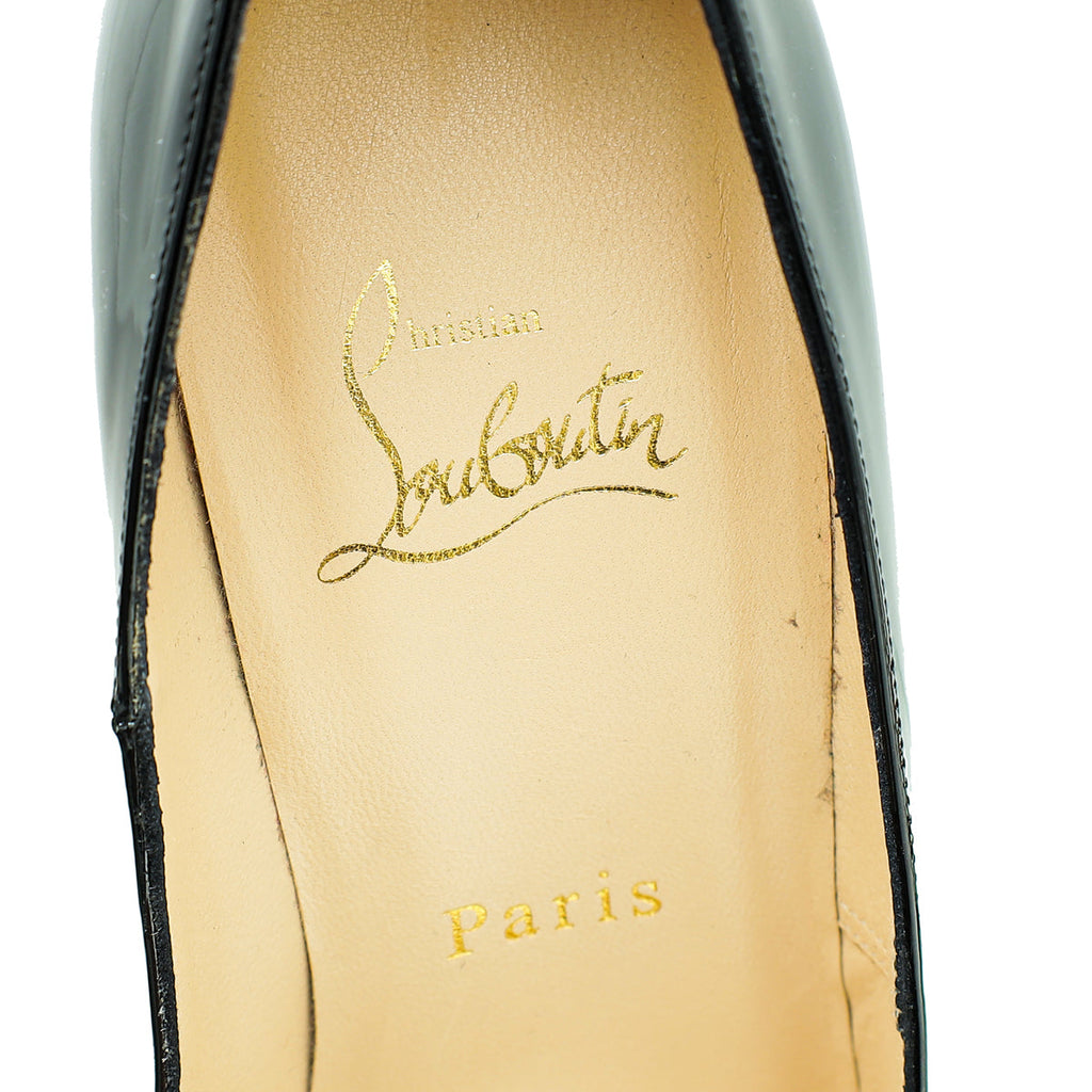 Christian Louboutin Black Lady Peep 120 Pumps 37.5