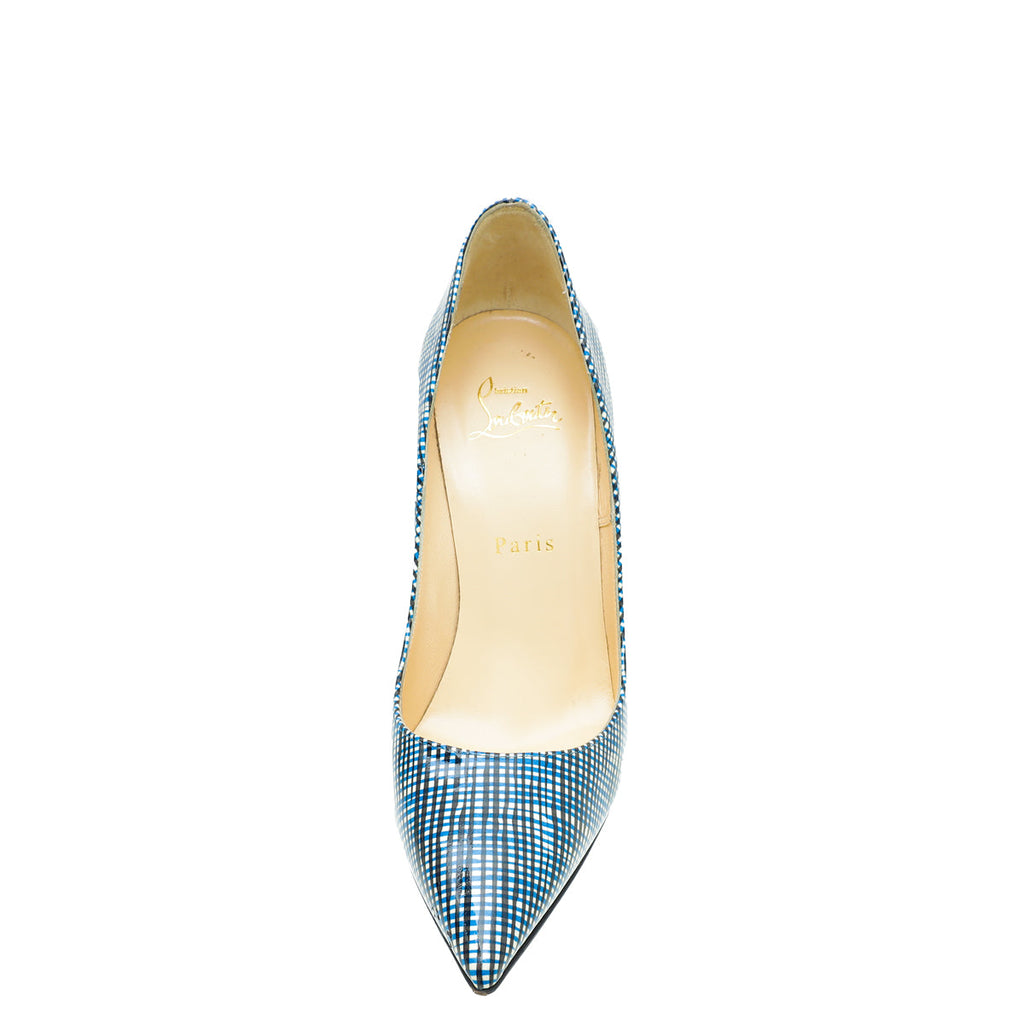 Christian Louboutin Tricolor Checkered So Kate 120 Pumps 37.5