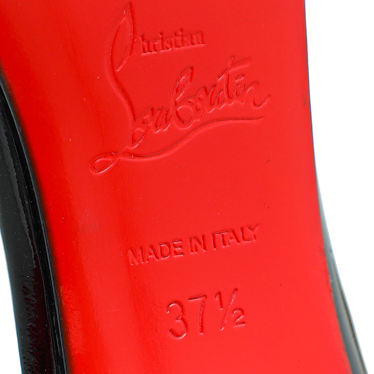 Christian Louboutin Black Iriza Pump 37.5