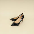 Christian Louboutin Black Pigalle Plato 100 Pump 37.5