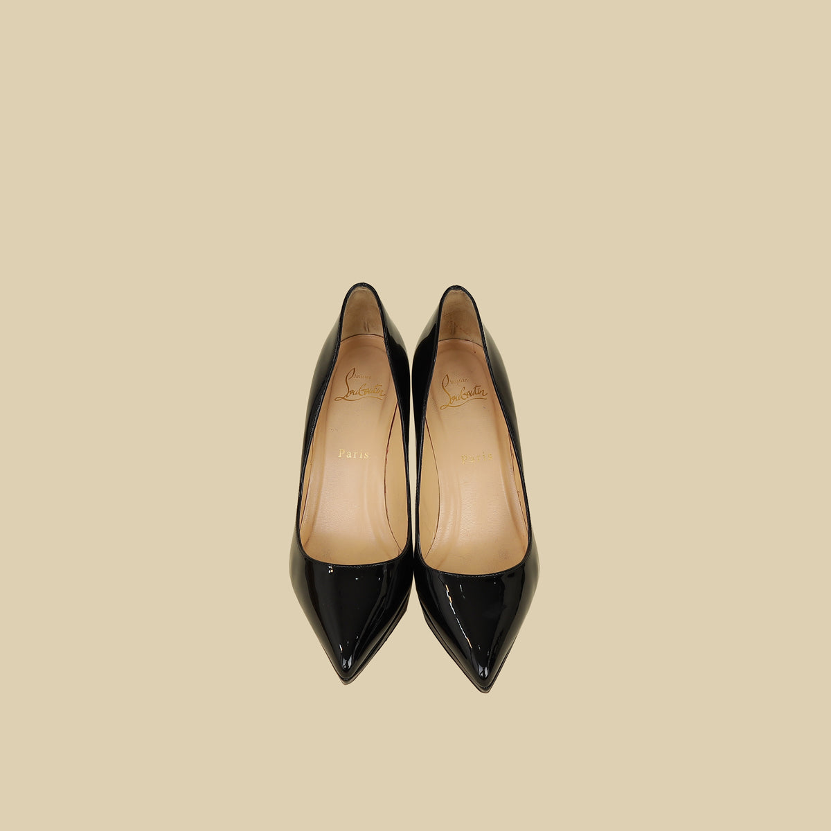 Christian Louboutin Black Pigalle Plato 100 Pump 37.5